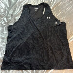 Under Armour Swirl Pattern Black Tank